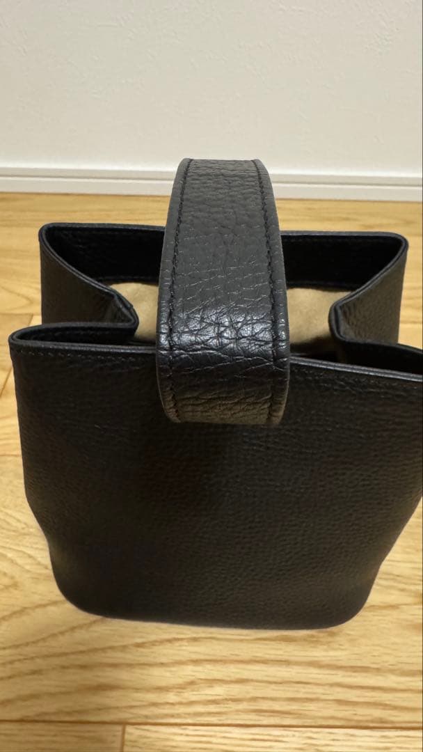 【ハッシュタグ】巾着レザーバッグ