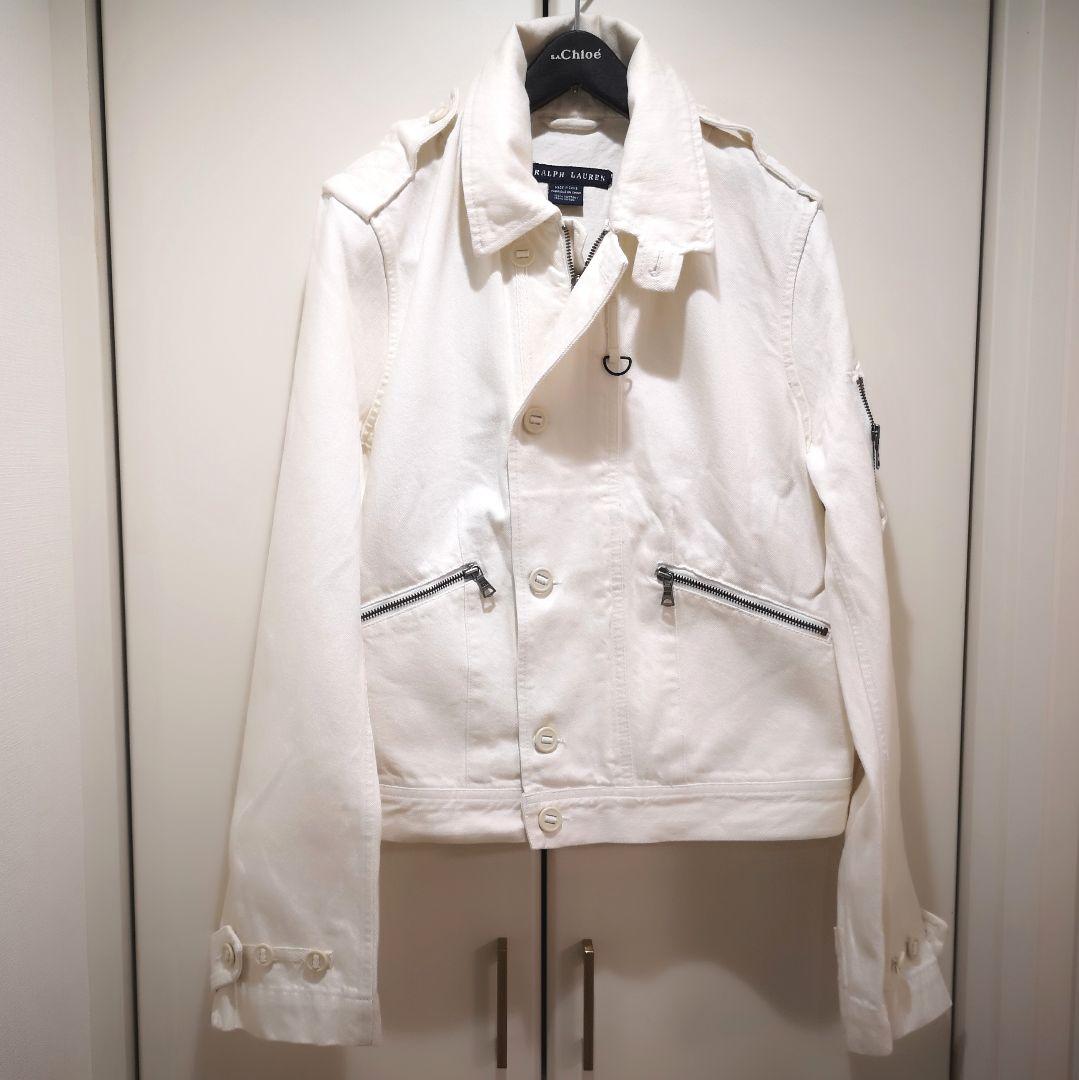 Ralph Lauren ホワイトデニム トレンチジャケット １２号 超激レア品