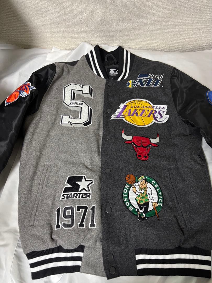 XL Starter NBA Bomber Jacket スタジャン パッチ