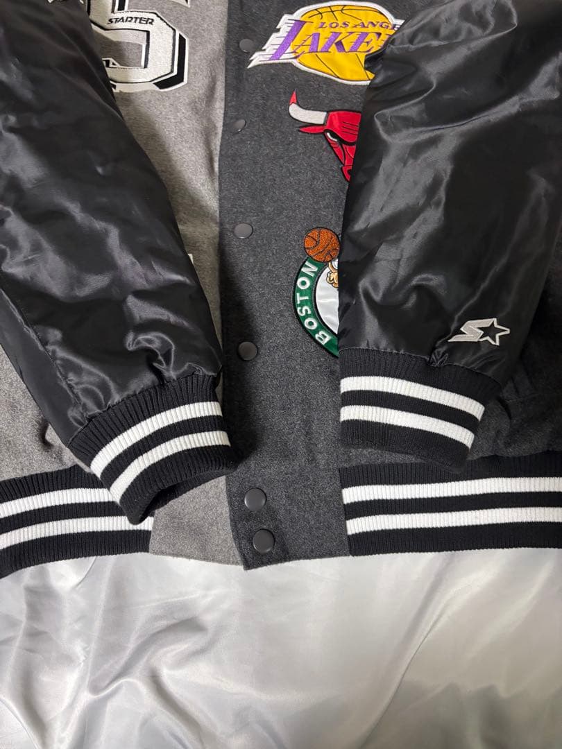 XL Starter NBA Bomber Jacket スタジャン パッチ