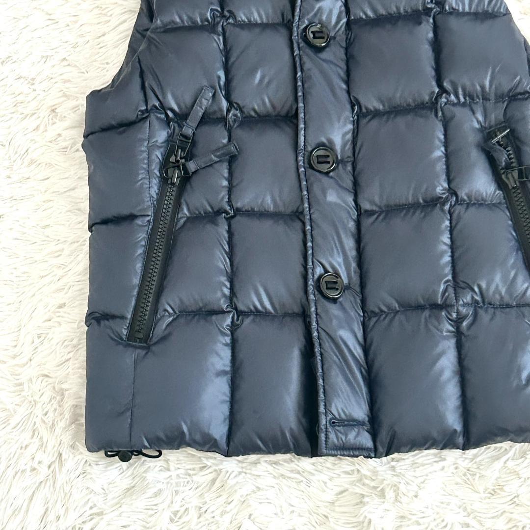 美品　キルティングダウンベスト　M 西川ダウン　ナノユニバース　　ネイビー