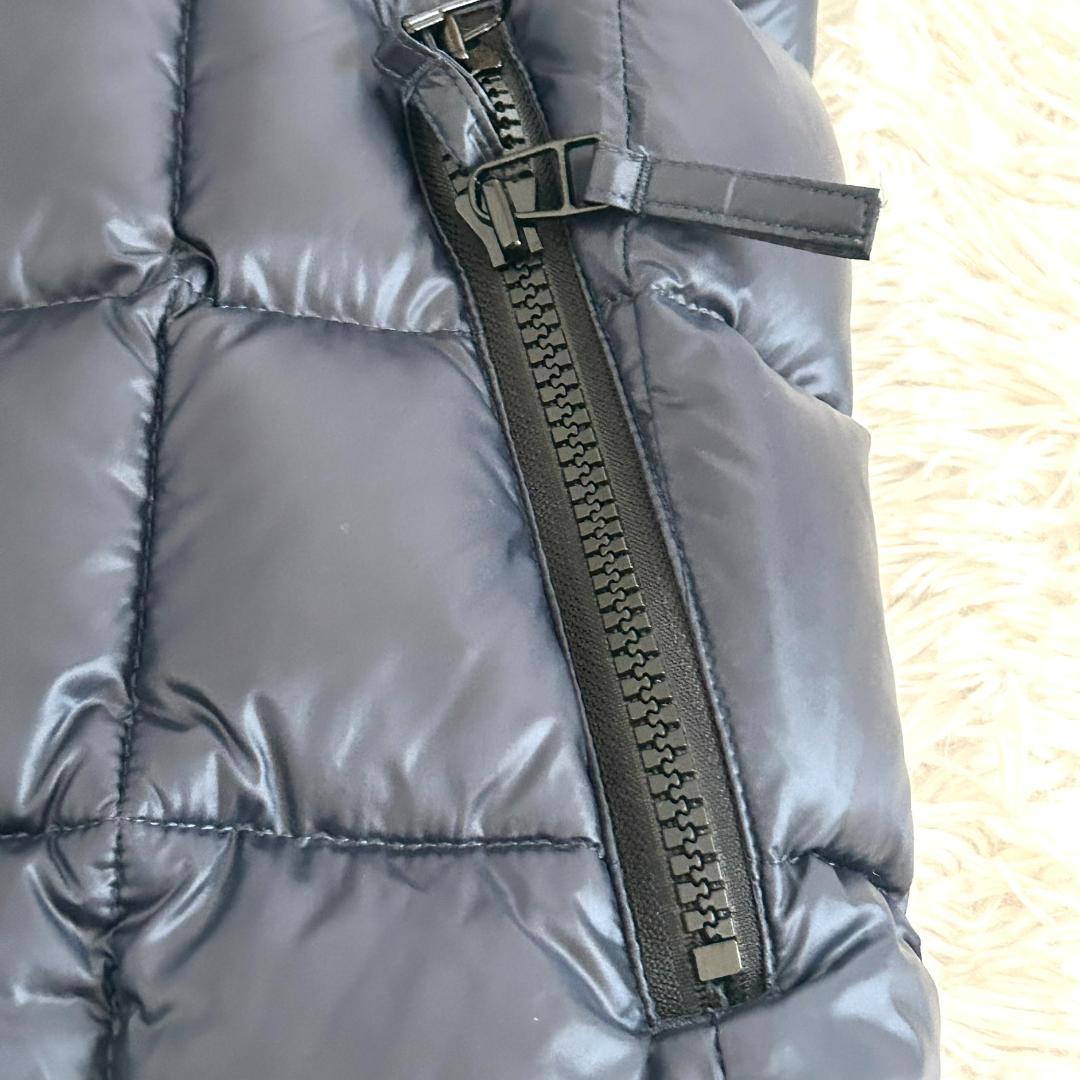 美品　キルティングダウンベスト　M 西川ダウン　ナノユニバース　　ネイビー