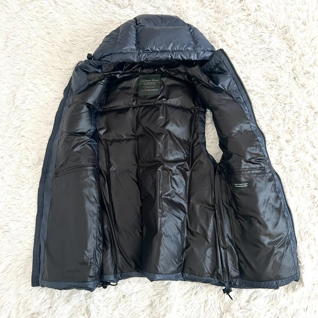 美品　キルティングダウンベスト　M 西川ダウン　ナノユニバース　　ネイビー