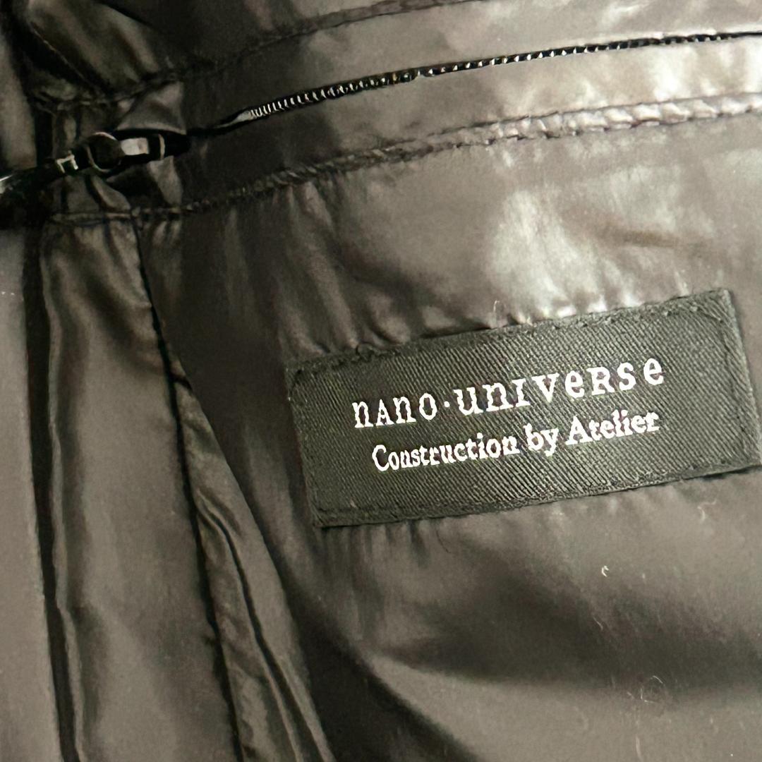 美品　キルティングダウンベスト　M 西川ダウン　ナノユニバース　　ネイビー