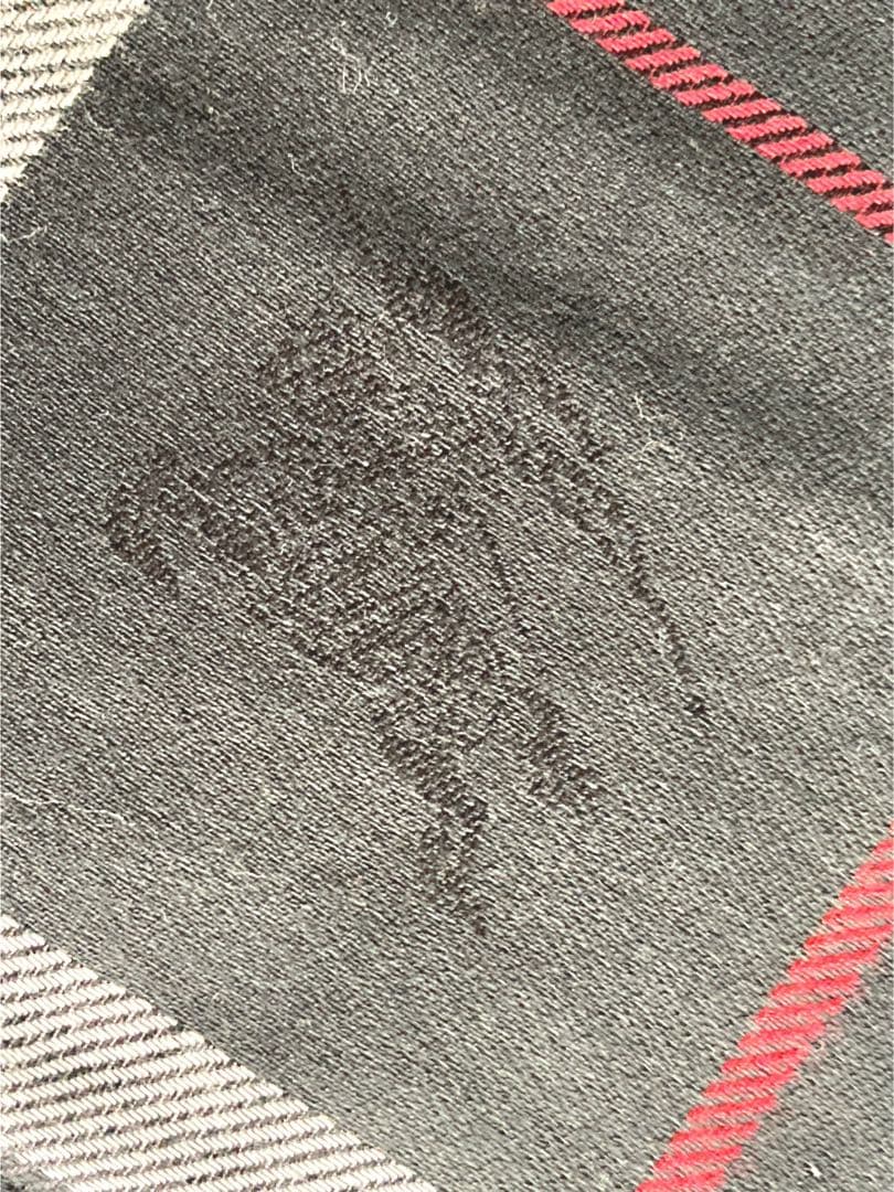 chhhneタグ付　バーバリー　カシミヤ100 ノバチェック　大判ストール