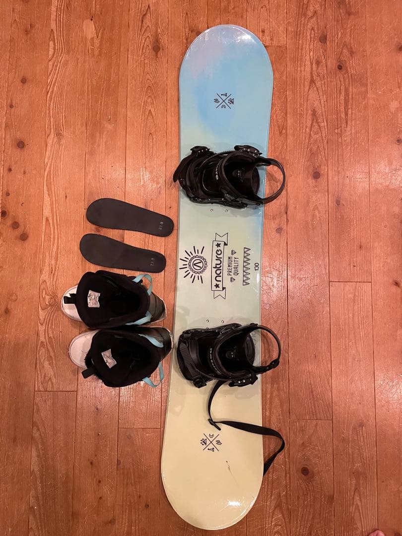 nature スノーボード 130cm バインディング付き