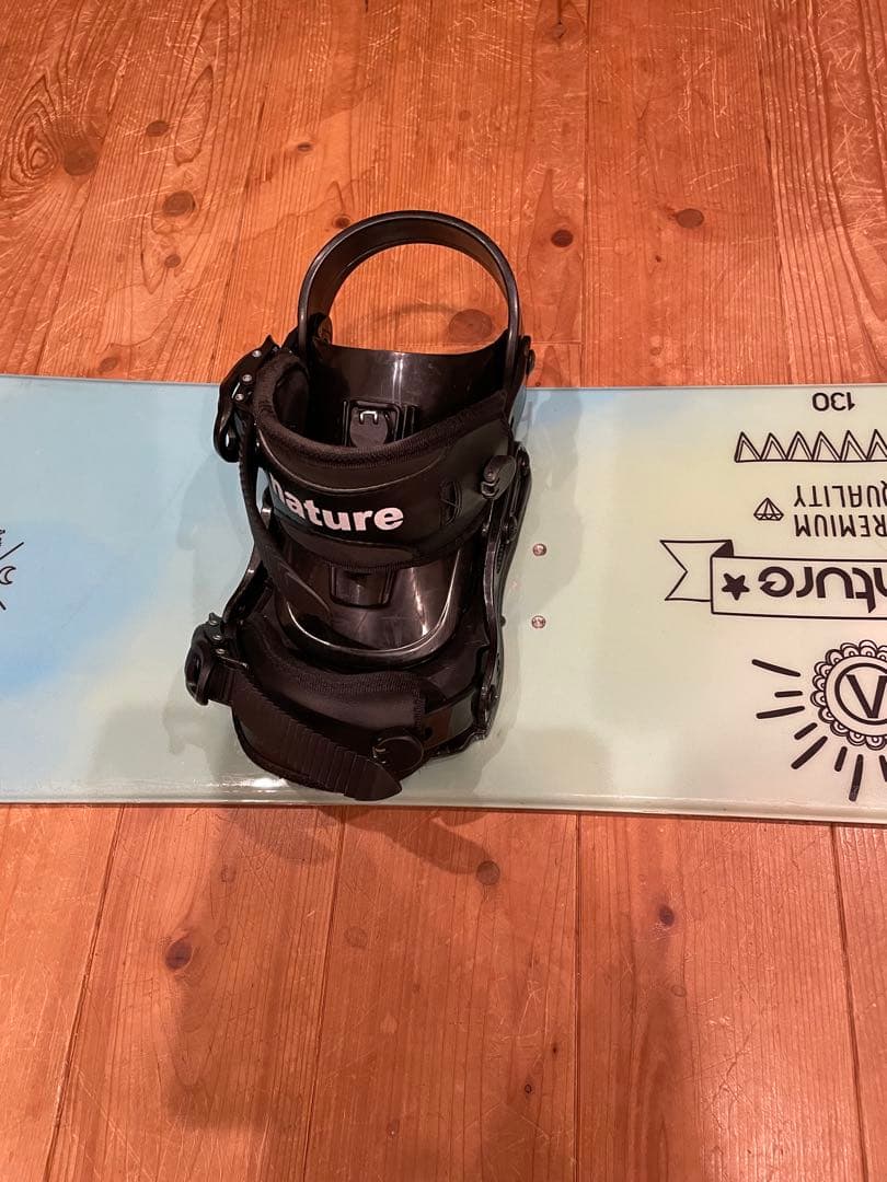 nature スノーボード 130cm バインディング付き