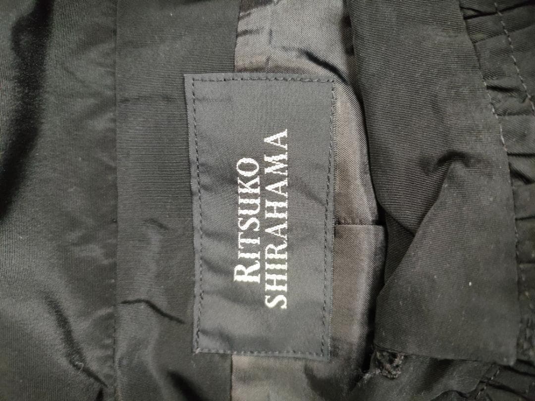 リツコシラハマ　ブラック　ロングコート