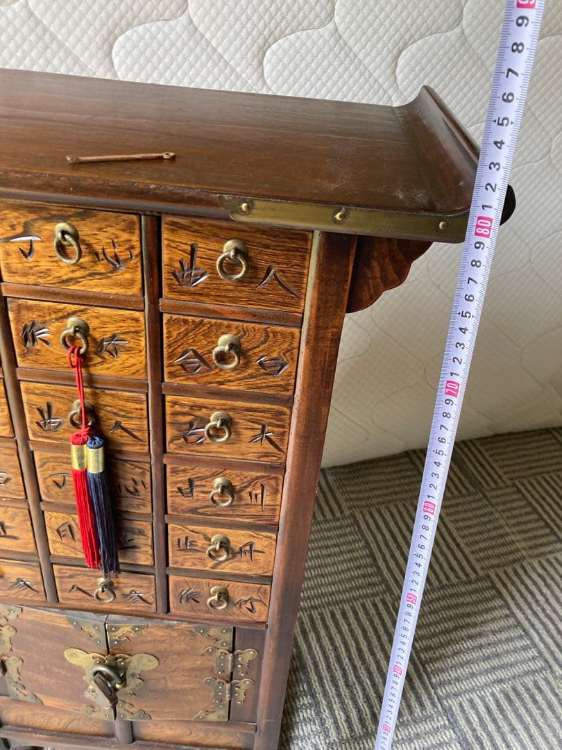 木製多段引き出し収納タンス