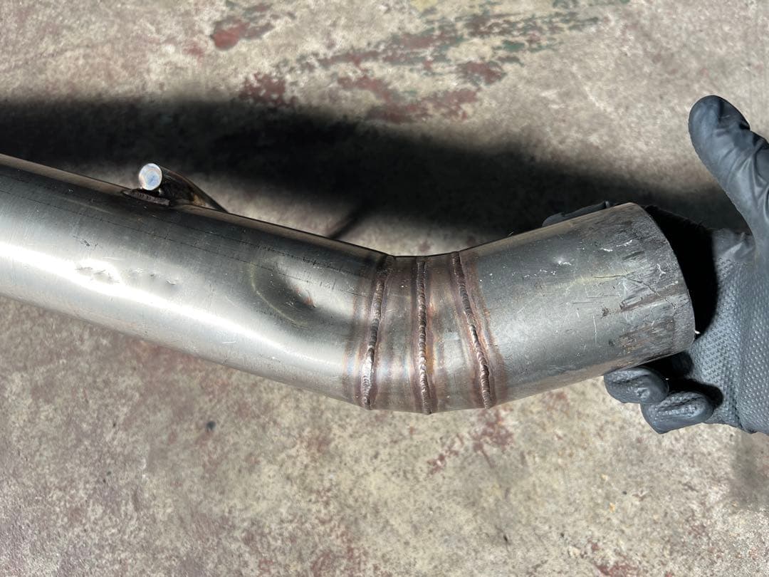 マツダ RX-8用か？ ジャンク品 ワンオフマフラー メーカー不明