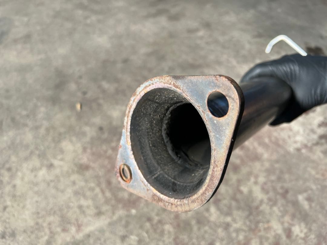 マツダ RX-8用か？ ジャンク品 ワンオフマフラー メーカー不明