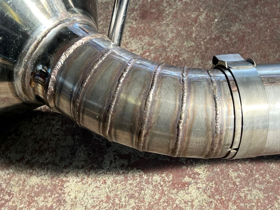 マツダ RX-8用か？ ジャンク品 ワンオフマフラー メーカー不明