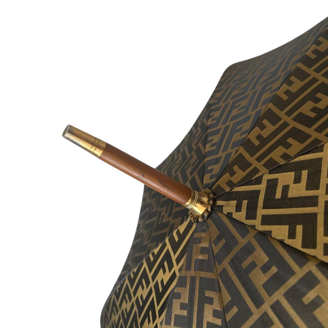 ✨超希少極美品✨ 廃盤品 フェンディ ズッカ FF柄 FFロゴ ゴールド 長傘