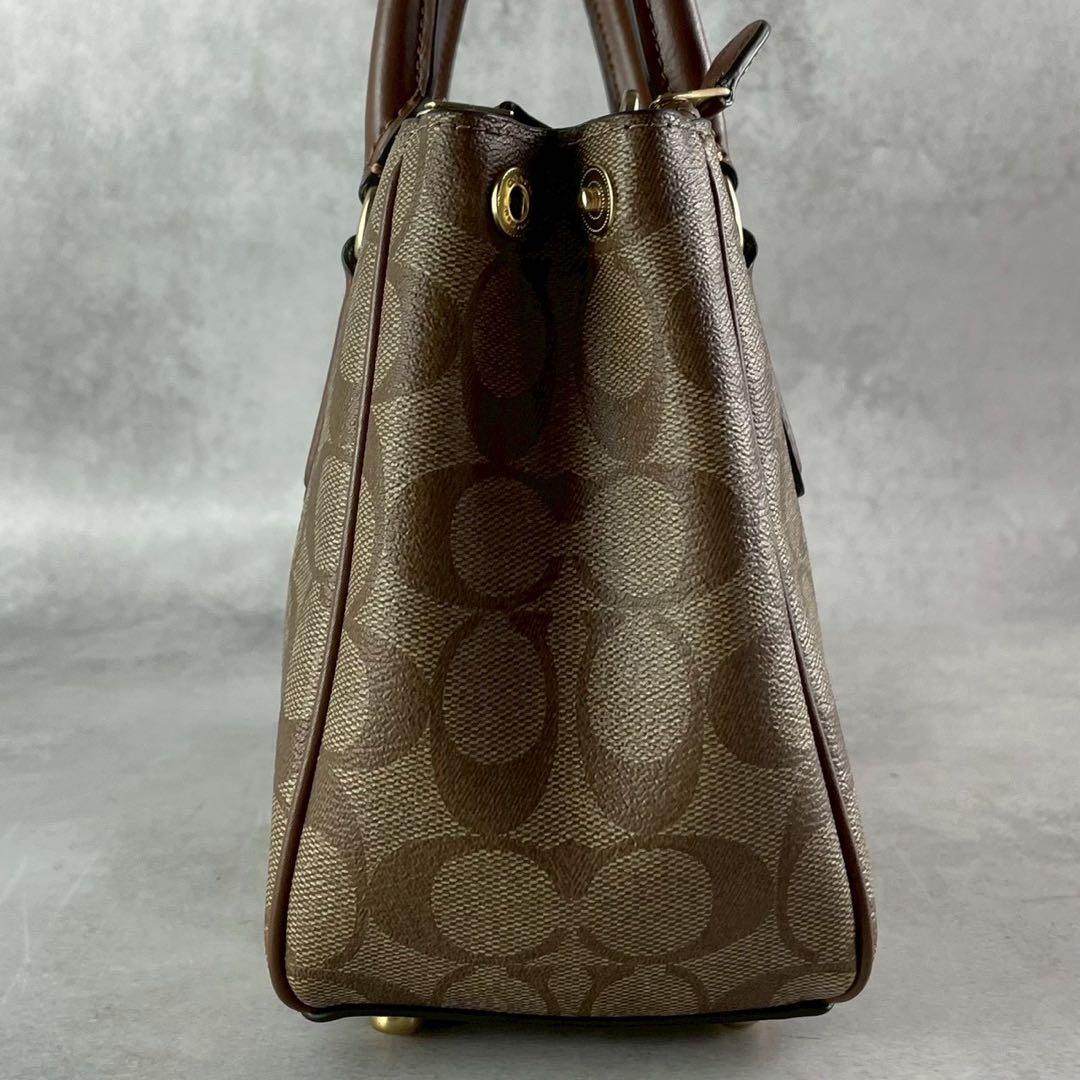 極美品✨コーチ 2way トート ショルダーバッグ PVC×レザー 斜め掛け