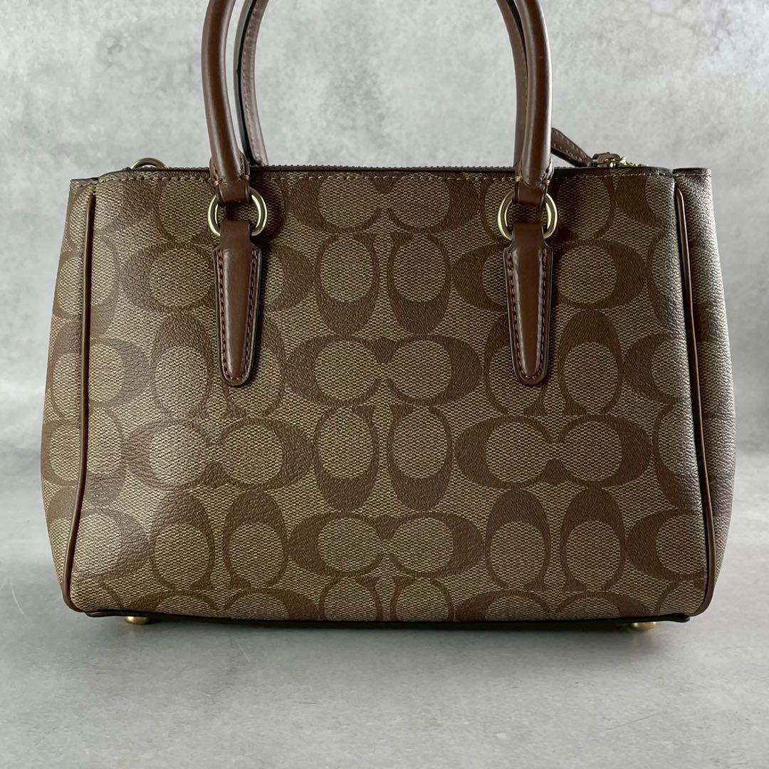 極美品✨コーチ 2way トート ショルダーバッグ PVC×レザー 斜め掛け