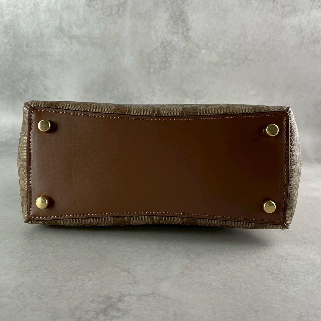 極美品✨コーチ 2way トート ショルダーバッグ PVC×レザー 斜め掛け