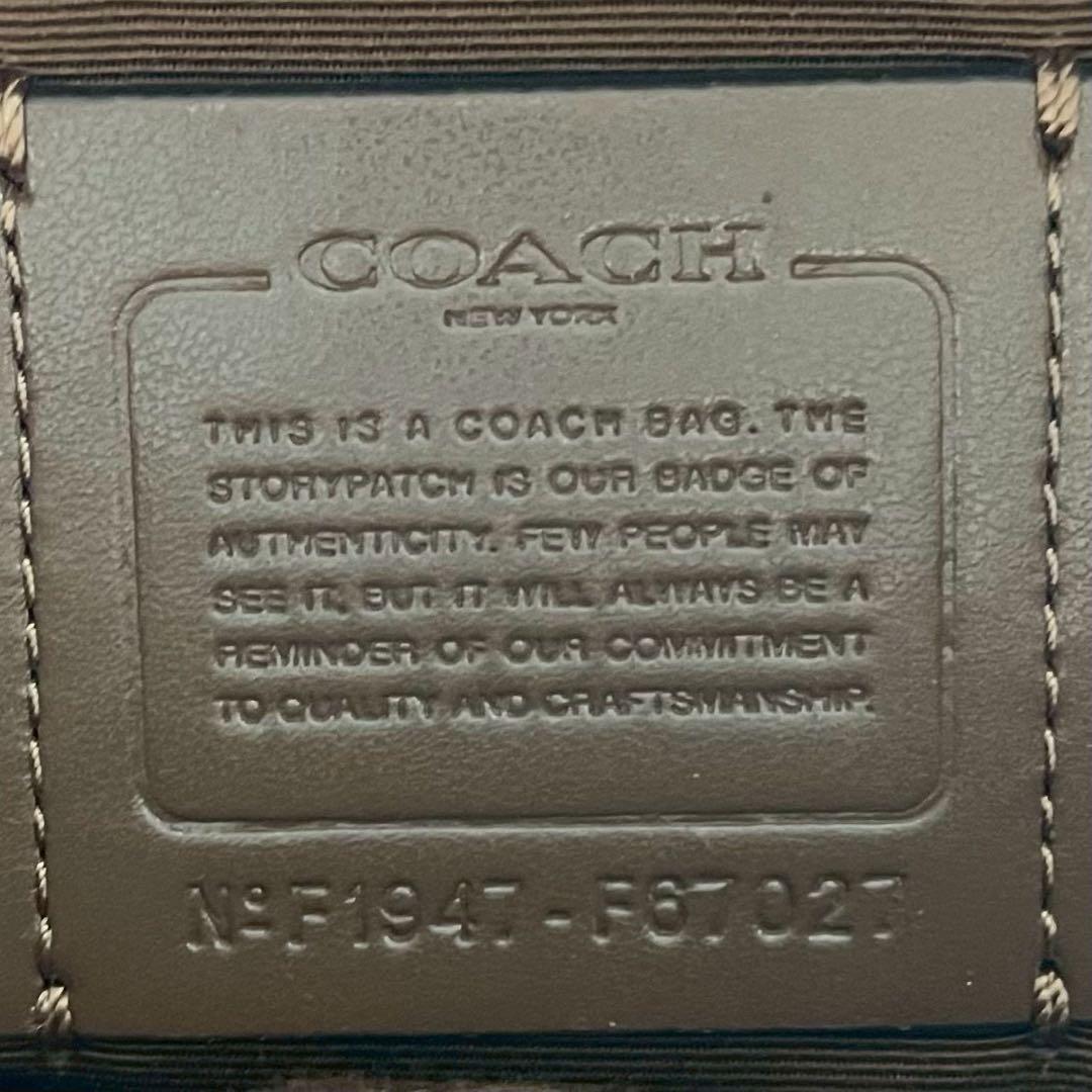 極美品✨コーチ 2way トート ショルダーバッグ PVC×レザー 斜め掛け