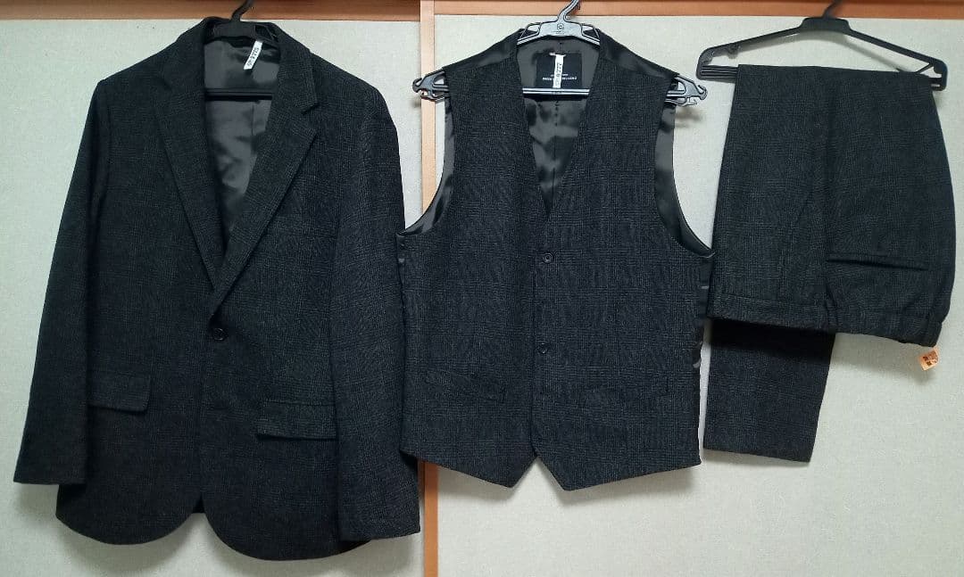 【1回着 クリーニング】 スリーピーススーツ ユナイテッドアローズGLR M