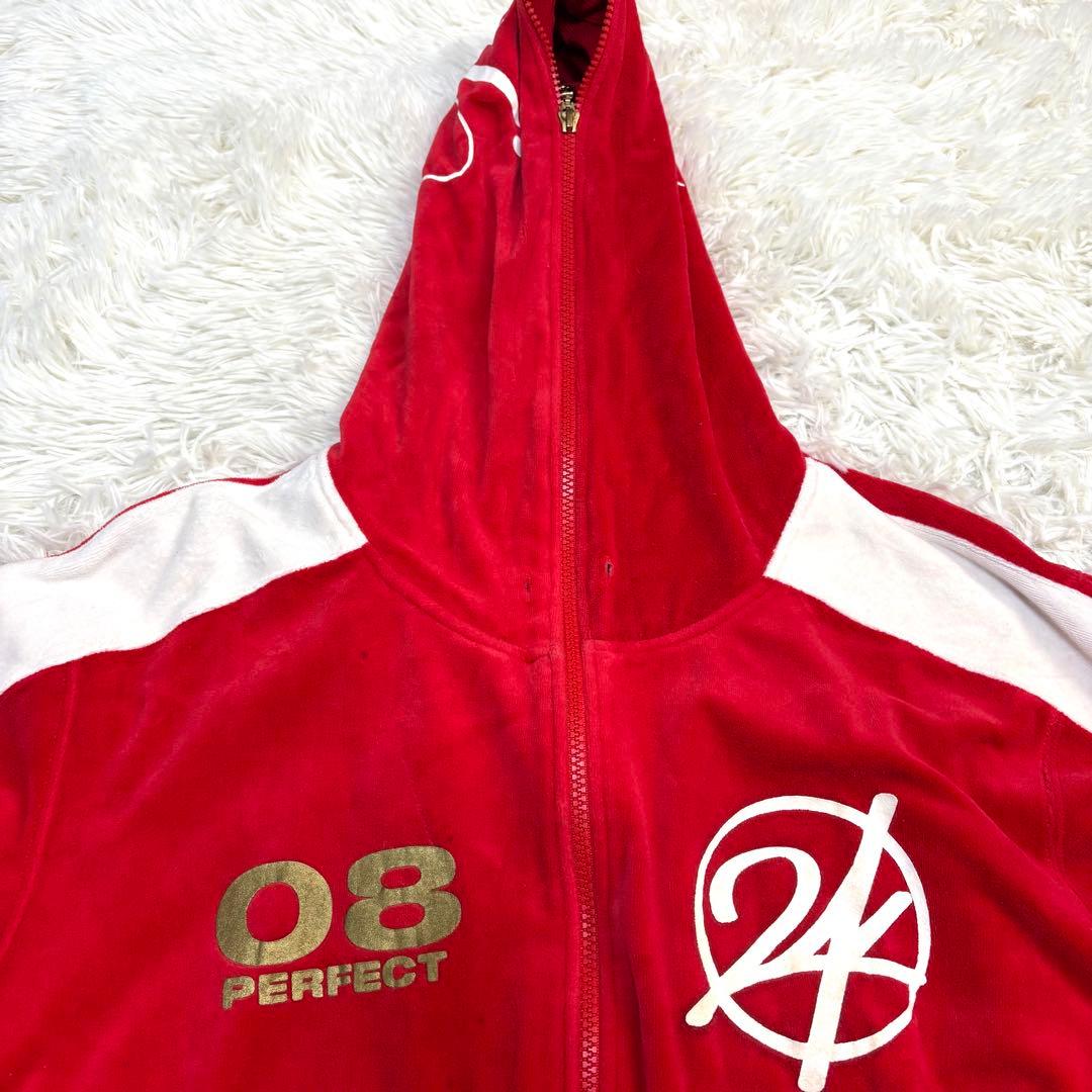 【レア】24karats ベロアジャージ セットアップ ライブツアー L 赤白