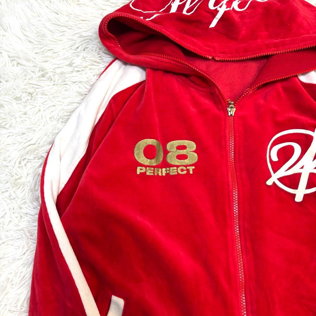 【レア】24karats ベロアジャージ セットアップ ライブツアー L 赤白