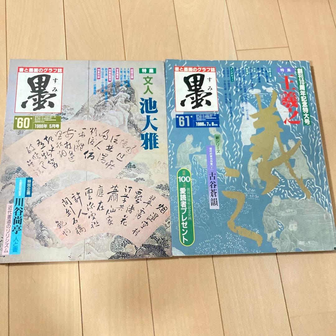 芸術新聞社 大判書道雑誌 墨 まとめ売り60～69号