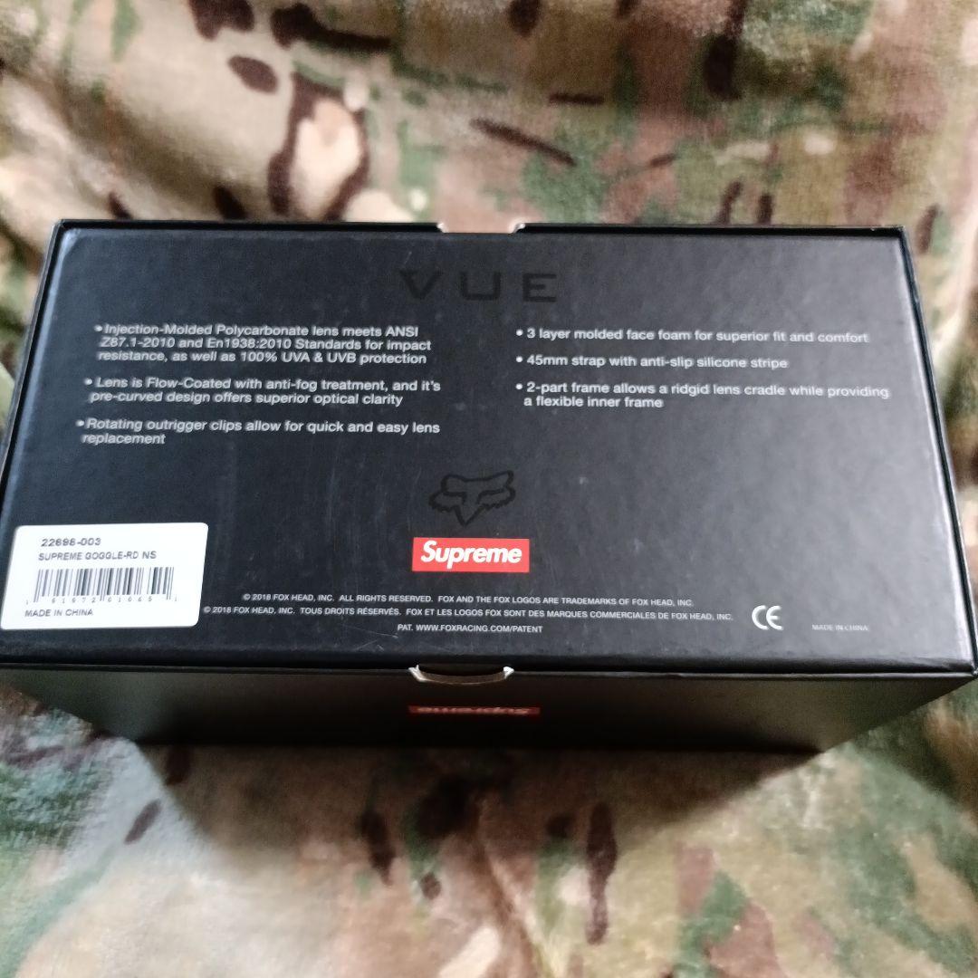 新品　Supreme Fox Racing　ゴーグル　レッド　スノボー