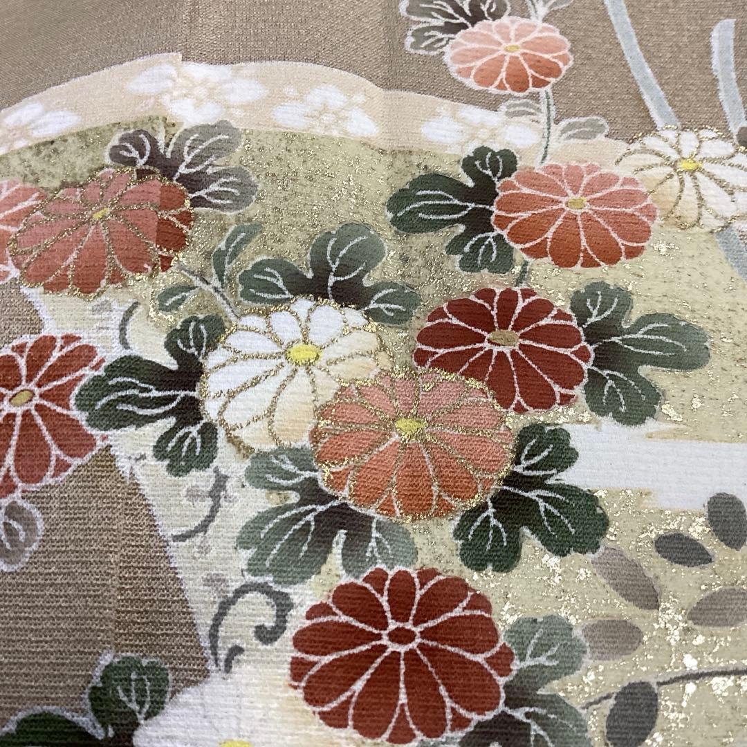 M293　付下げ　身丈159cm　パールトーン加工