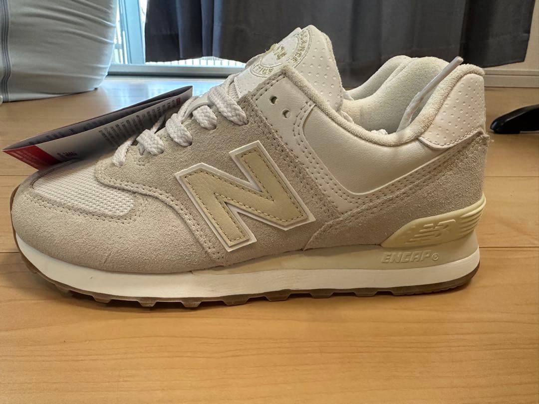New Balance 574 ホワイト 24cm