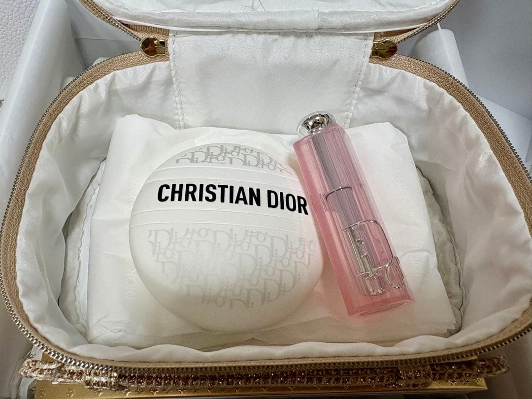 【新品、未使用】DIOR アディクトリップグロウとルボームのセット ポーチ付き