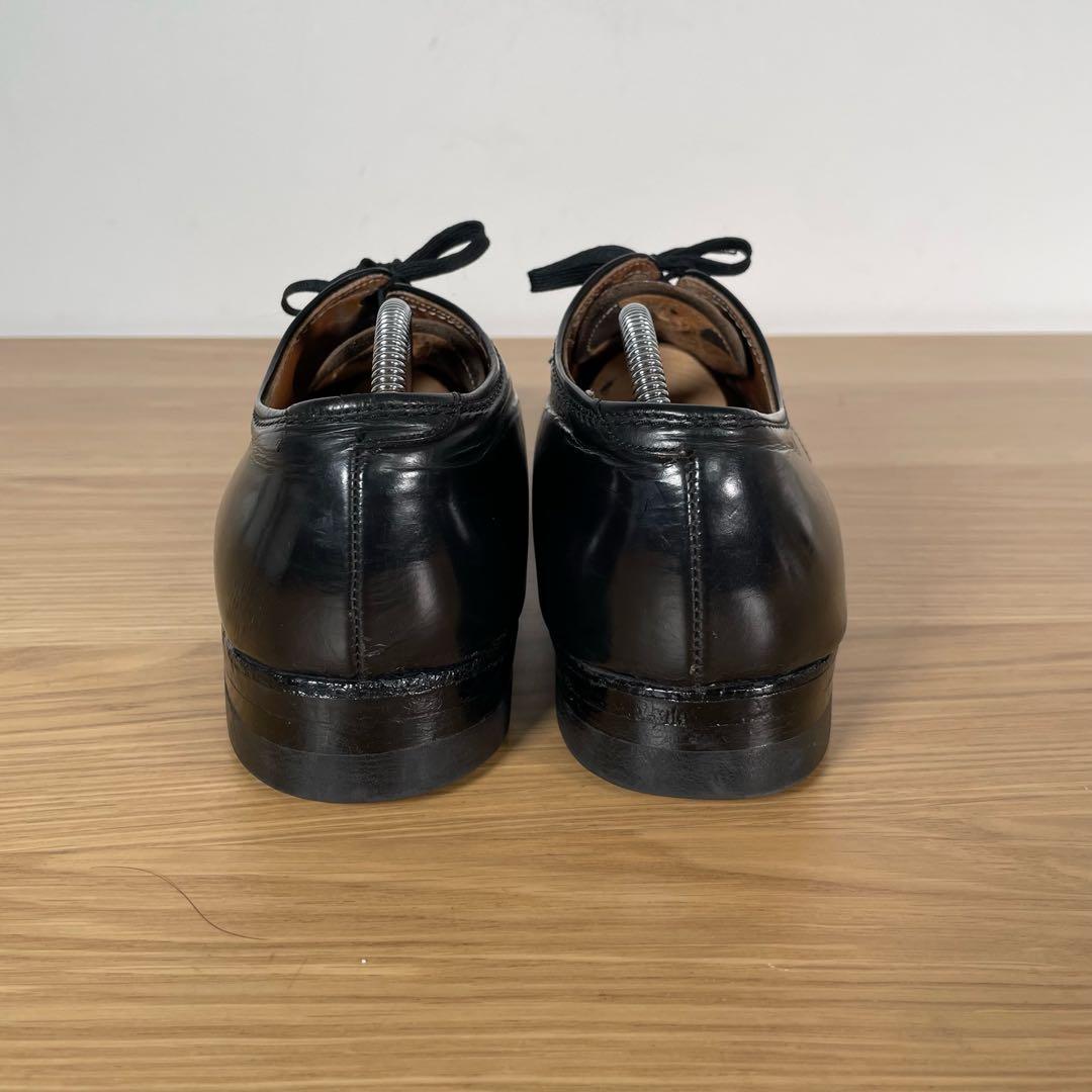 オールデン　407 コードバン プレーントゥ レザーシューズ ブラック　8.5