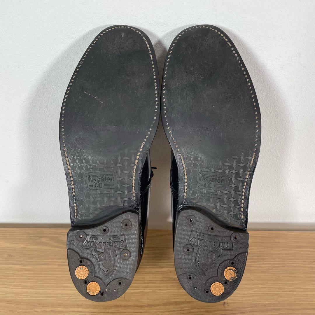 オールデン　407 コードバン プレーントゥ レザーシューズ ブラック　8.5