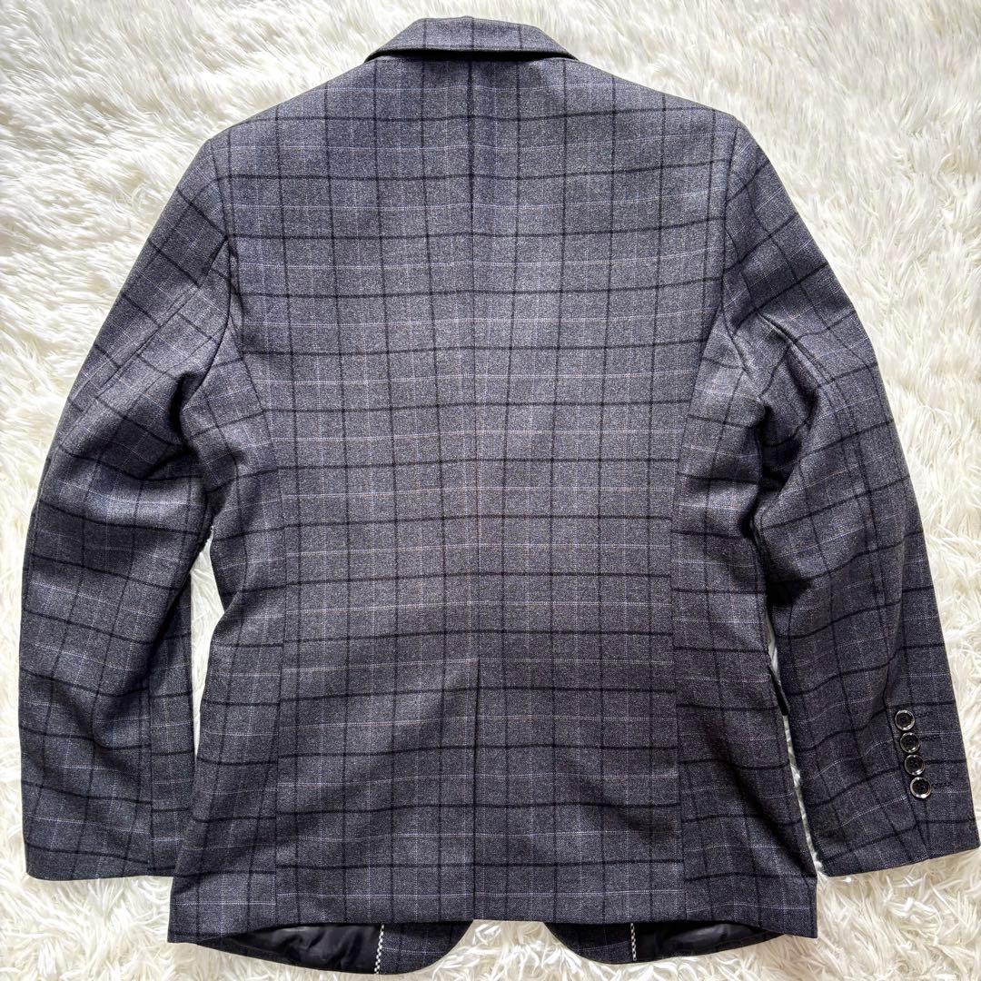 【未使用級】Sサイズ 3ピース セットアップスーツ ペンチェック 黄色 ビジネス