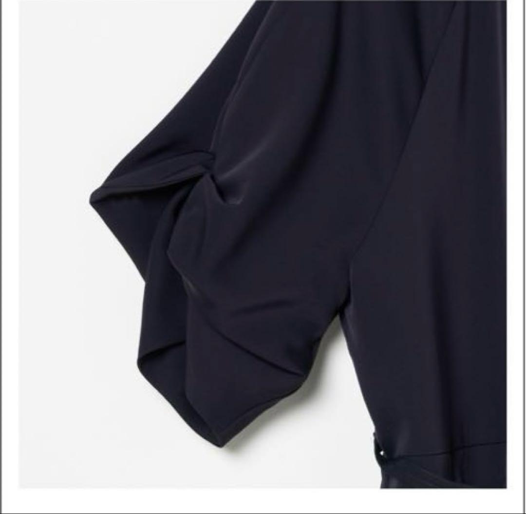 ネイビー オールインワン ドルマンスリーブ