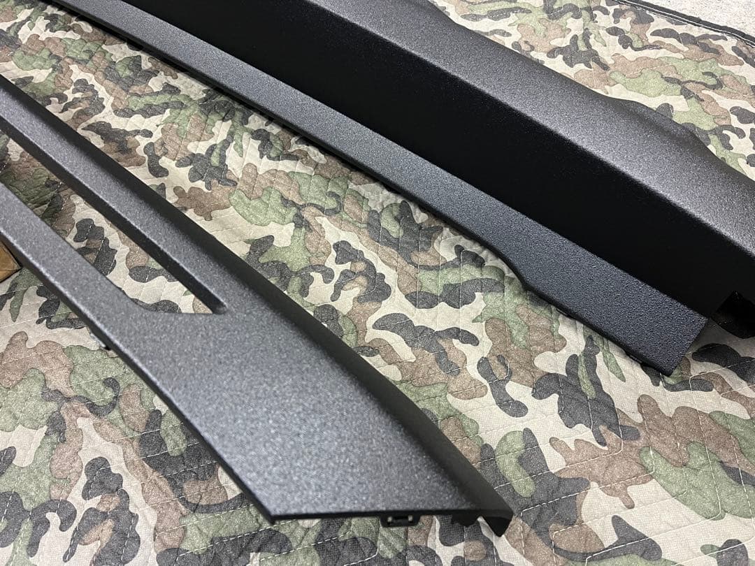 かあず様デリカD5 後期　フロントアンダーカバーリアバンパー　ラプター塗装