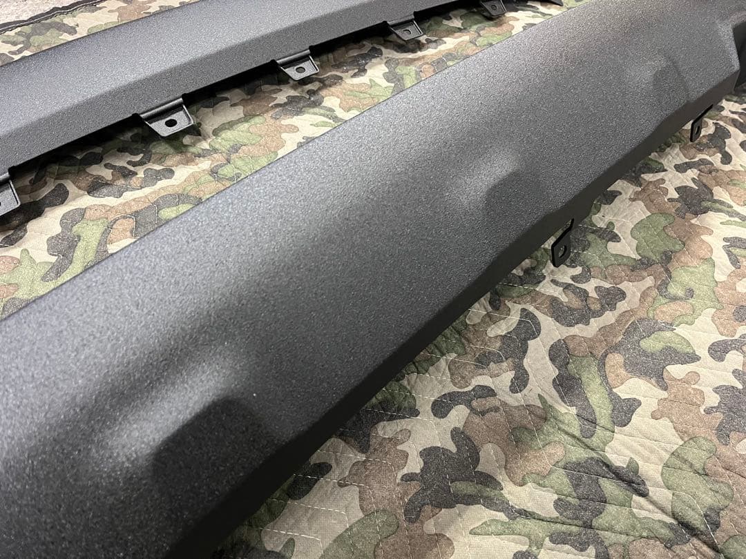 かあず様デリカD5 後期　フロントアンダーカバーリアバンパー　ラプター塗装