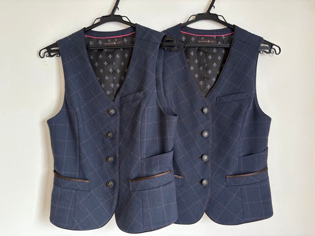 事務服　ベスト×2、スカート×2 セット