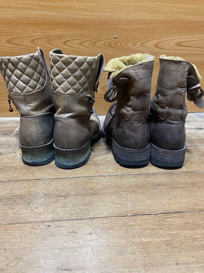 alfredoBANNISTERセンターZIP Wライダースブーツ　セット