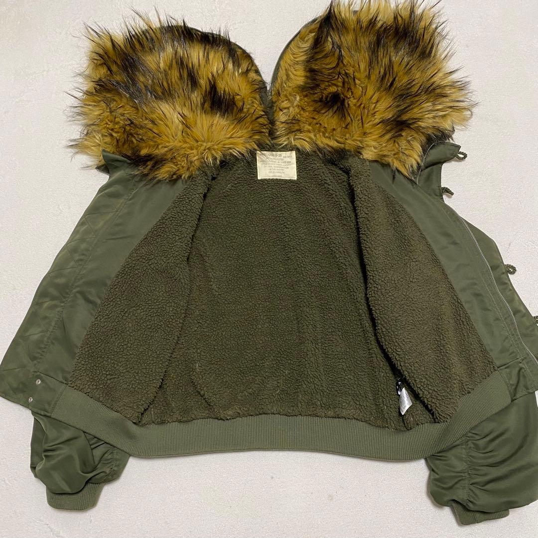 N-2B フライトジャケット　カーキ　archive y2k 00s 短丈