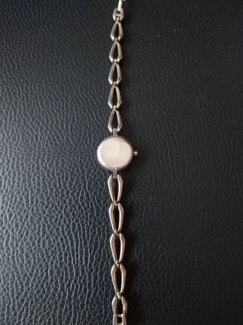 4℃ レディース腕時計 シルバー925　カットガラス