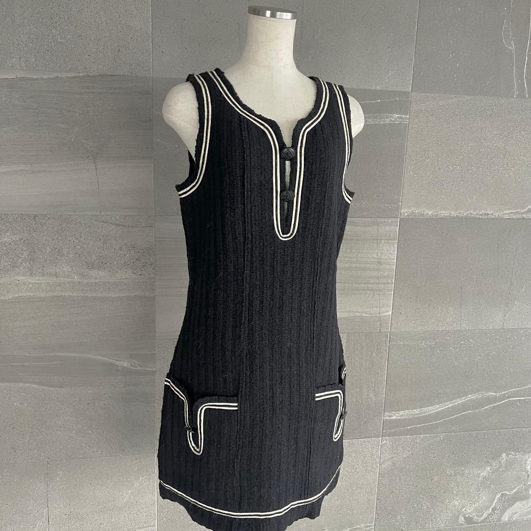 未使用　CHANEL シャネル　ジャンバースカート　ワンピース