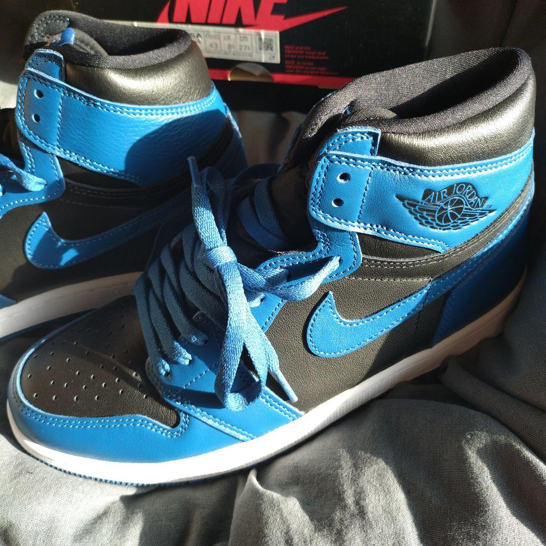 NIKE Air Jordan 1 青/黒 ハイカットダーク．ブルー浜田雅功着用