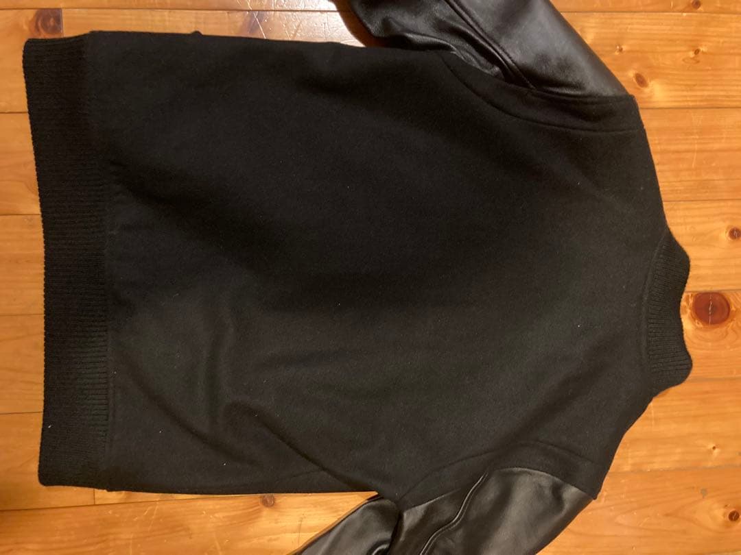 【美品】NANO UNIVERSE スタジャンナノユニバース袖ラムレザー切り替え