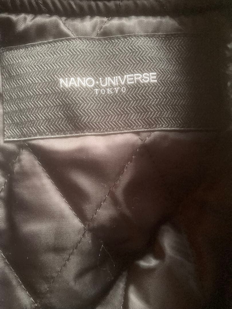 【美品】NANO UNIVERSE スタジャンナノユニバース袖ラムレザー切り替え