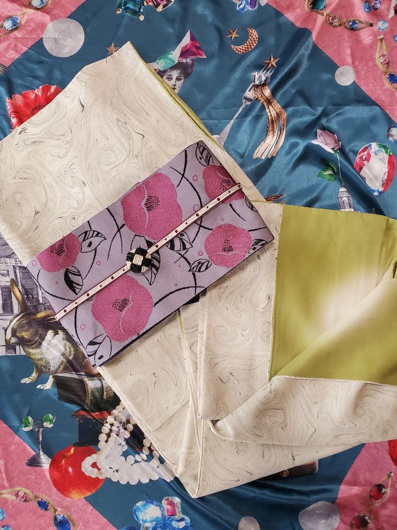 ■袷着物 銘仙 水玉