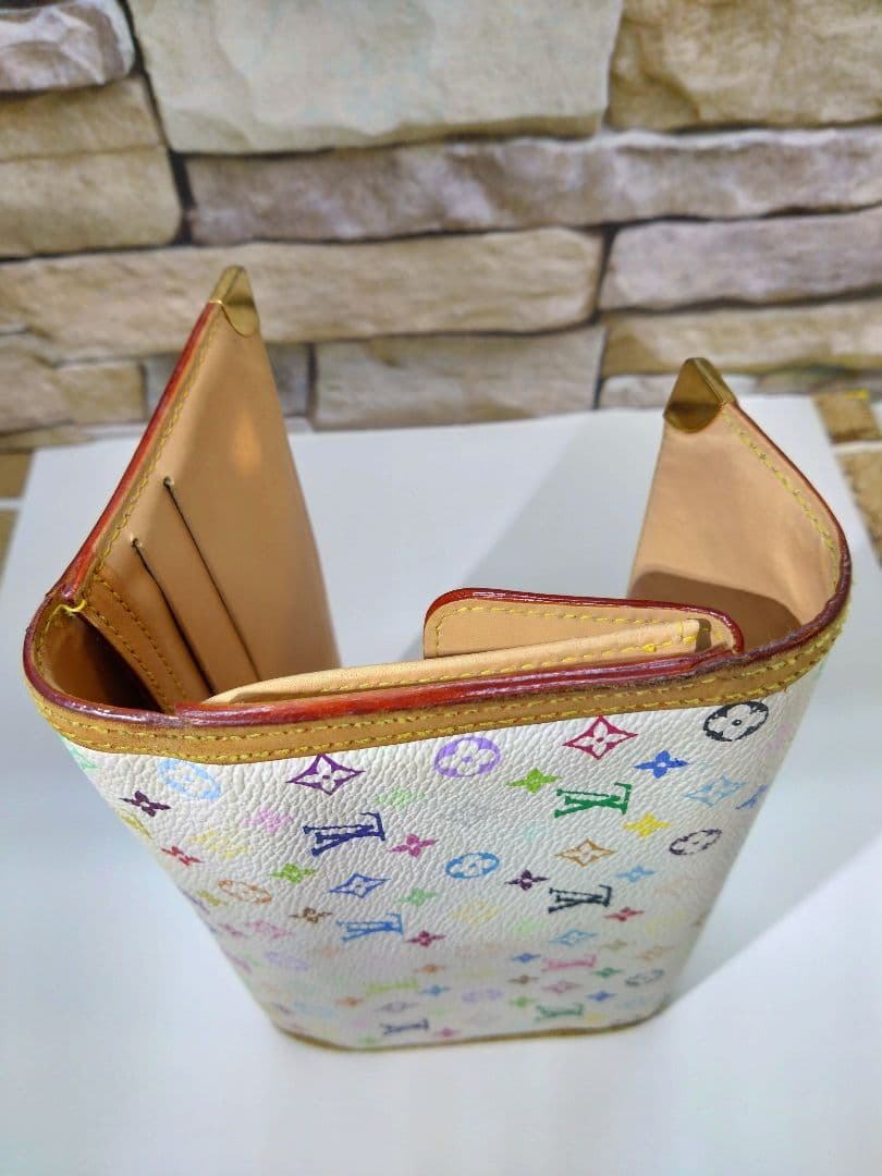 Louis Vuitton 長財布 ホワイト マルチカラー☆最後のビトン長財布