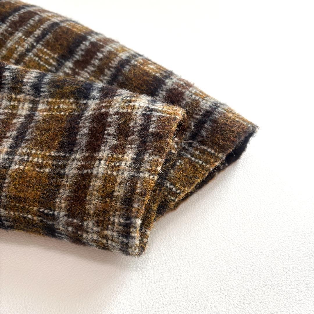 【新品】 ZARA チェスターコート キルティング アルパカ L相当 チェック柄