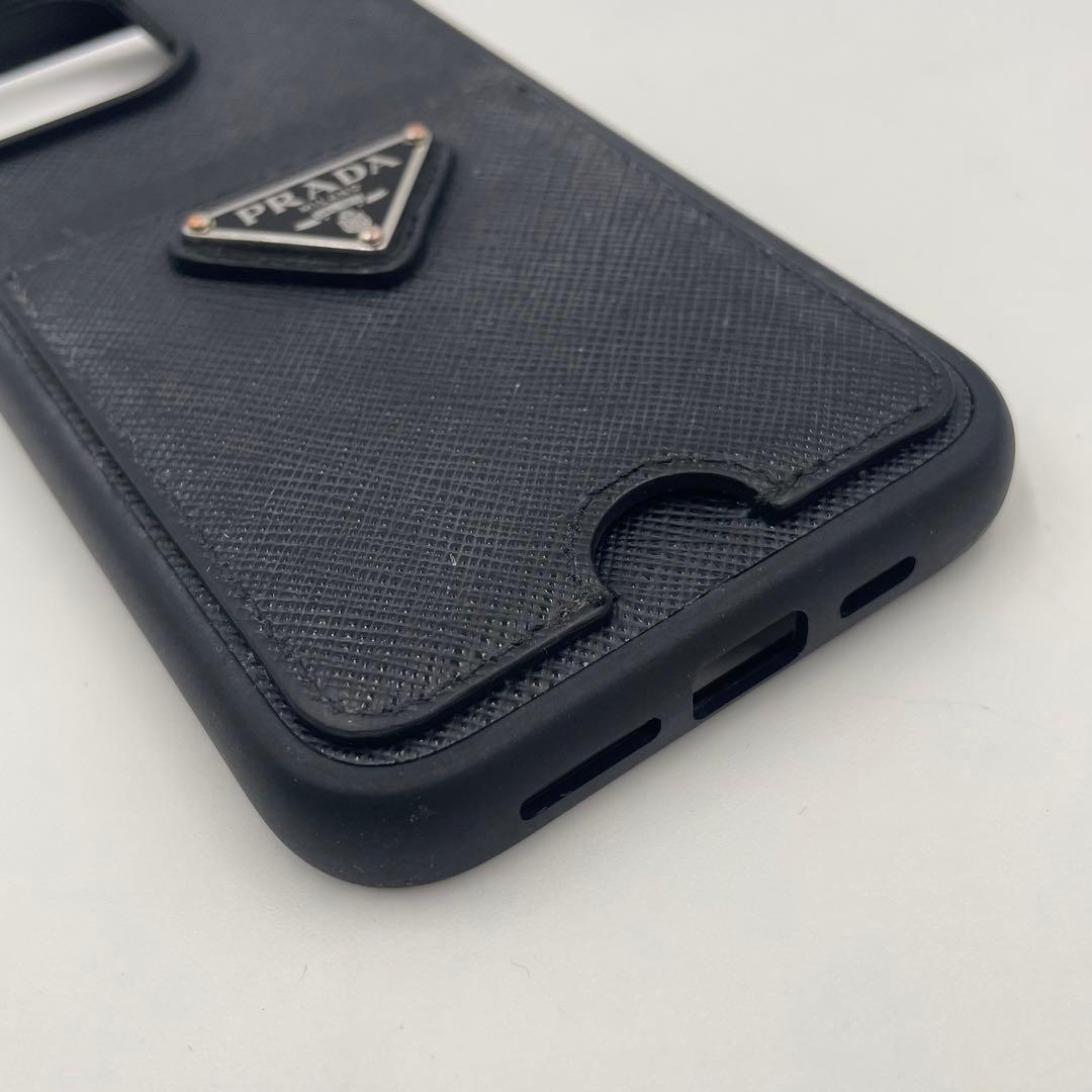 PRADA iPhone15pro MAXケース サフィアーノレザー 三角ロゴ