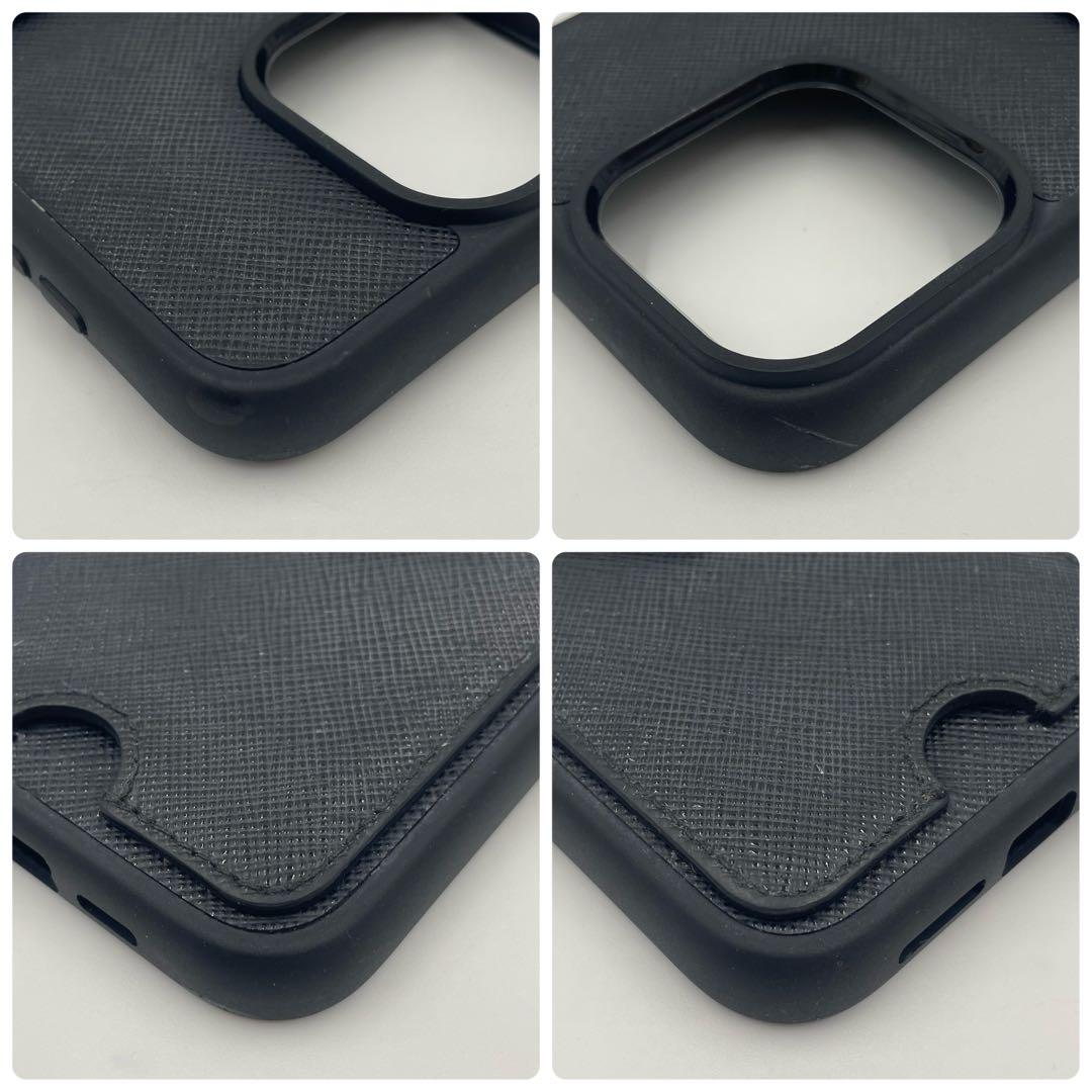 PRADA iPhone15pro MAXケース サフィアーノレザー 三角ロゴ
