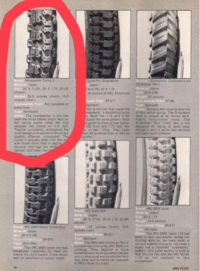 old bmx サイドスキン タイヤ 24 × 1.75 KENDA 2本