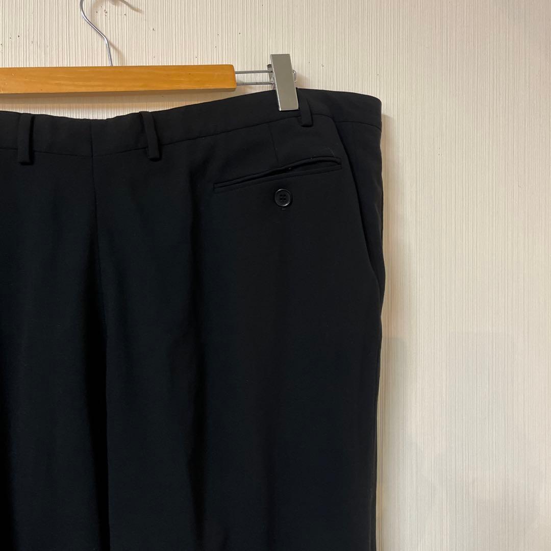 大きいサイズ ジョルジオアルマーニ ダブルスーツ サイズ66 ブラック メンズ